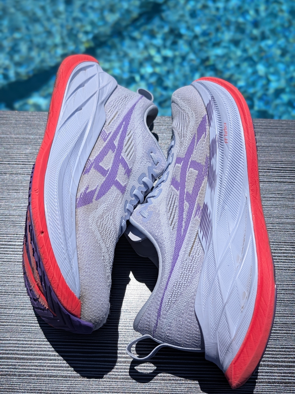 ASICS Superblast 2 Mens Size 8 Greyish Purple Coral Reef Running Shoe 1013A142 - Picture 9 of 13